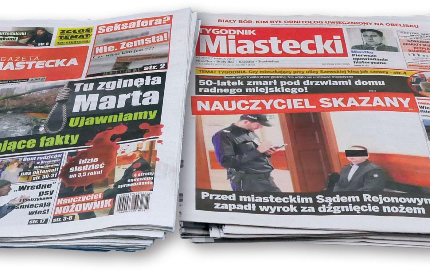 Koncern Polska Press wystartował z pomysłem na lokalne tabloidy dwa lata temu. Jednym z pierwszych był właśnie „Tygodnik Miastecki”.