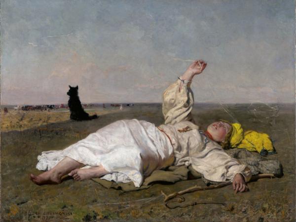 Józef Chełmoński „Babie lato”, 1875 r.