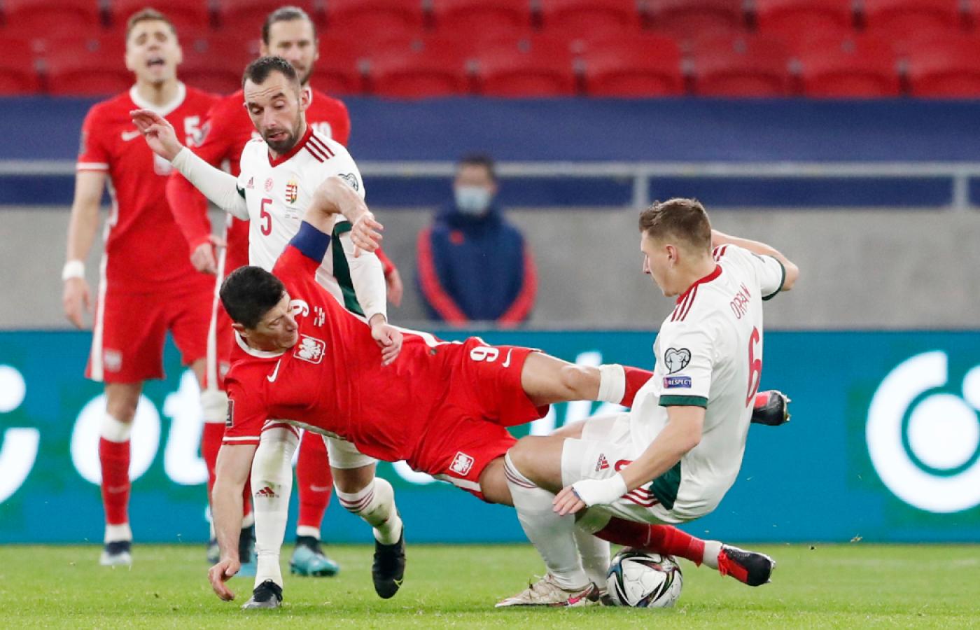 Mecz eliminacyjny do mundialu Węgry–Polska. 25 marca 2021 r.