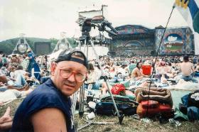 Jerzy Owsiak na remake festiwalu Woodstock w 1994 r.