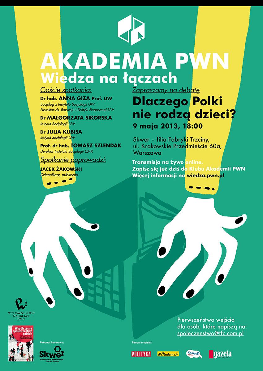 plakat debaty Dlaczego Polki nie rodzą dzieci?