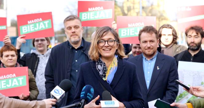 Magdalena Biejat, kandydatka na prezydentkę Warszawy z ramienia lewicy