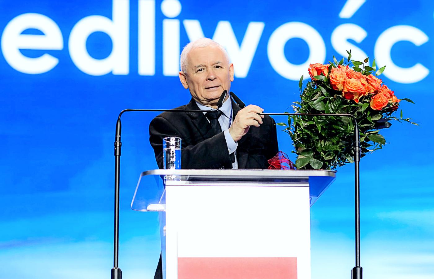Jarosław Kaczyński na zjeździe PiS, 3 lipca 2021 r.