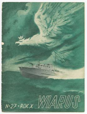 „Wiarus” z 1 lipca 1939 r. Na okładce artystyczna wizja polskiego ścigacza.